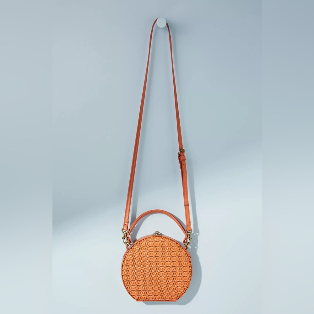 Anthropologie Boho Woven Vegan Leather Purse